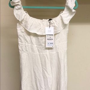 Zara Dresses - White Zara dress, new with tags on. Zara Dresses - White Zara dress, new with tags on.